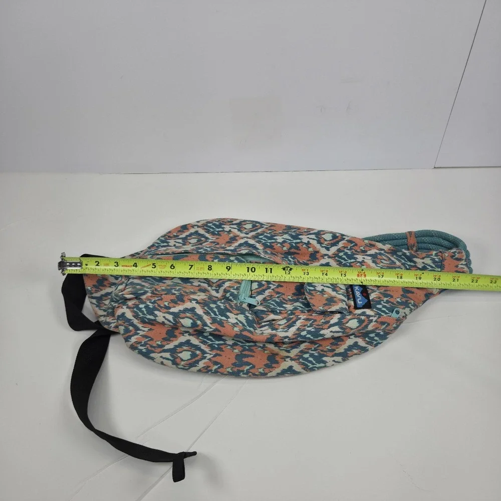 KAVU Rope Bag Sling Pack with Adjustable Rope Shoulder Strap - Beach Paint